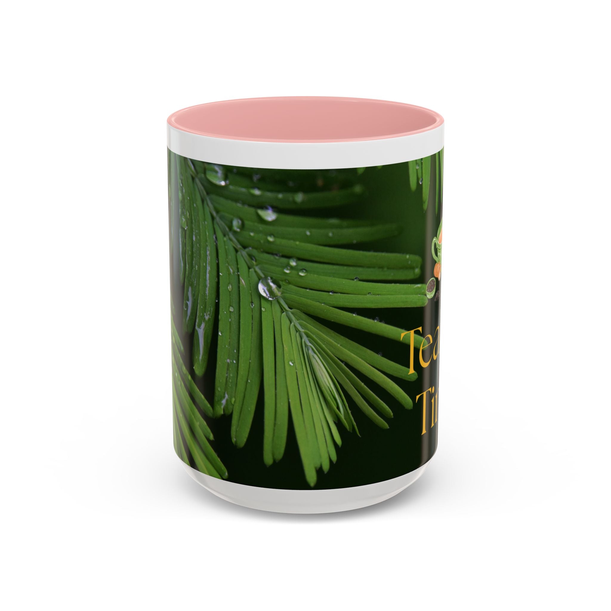 TeaTox Time Accent Coffee Mug for Relaxation, Gift for Tea Lovers, Cozy Beverage Mug, Eco-Friendly Coffee Cup, Green Tea Enthusiast Gift