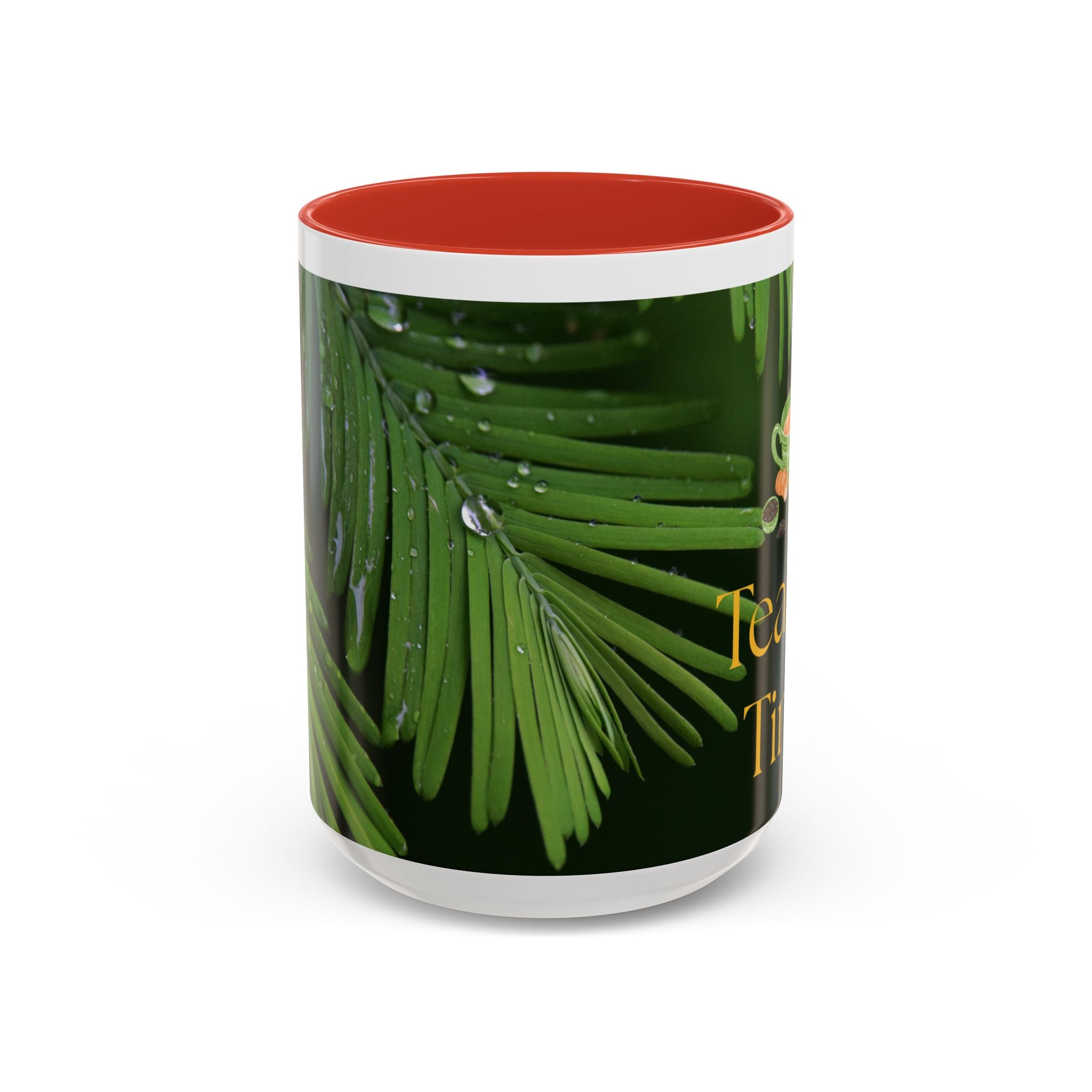 TeaTox Time Accent Coffee Mug for Relaxation, Gift for Tea Lovers, Cozy Beverage Mug, Eco-Friendly Coffee Cup, Green Tea Enthusiast Gift