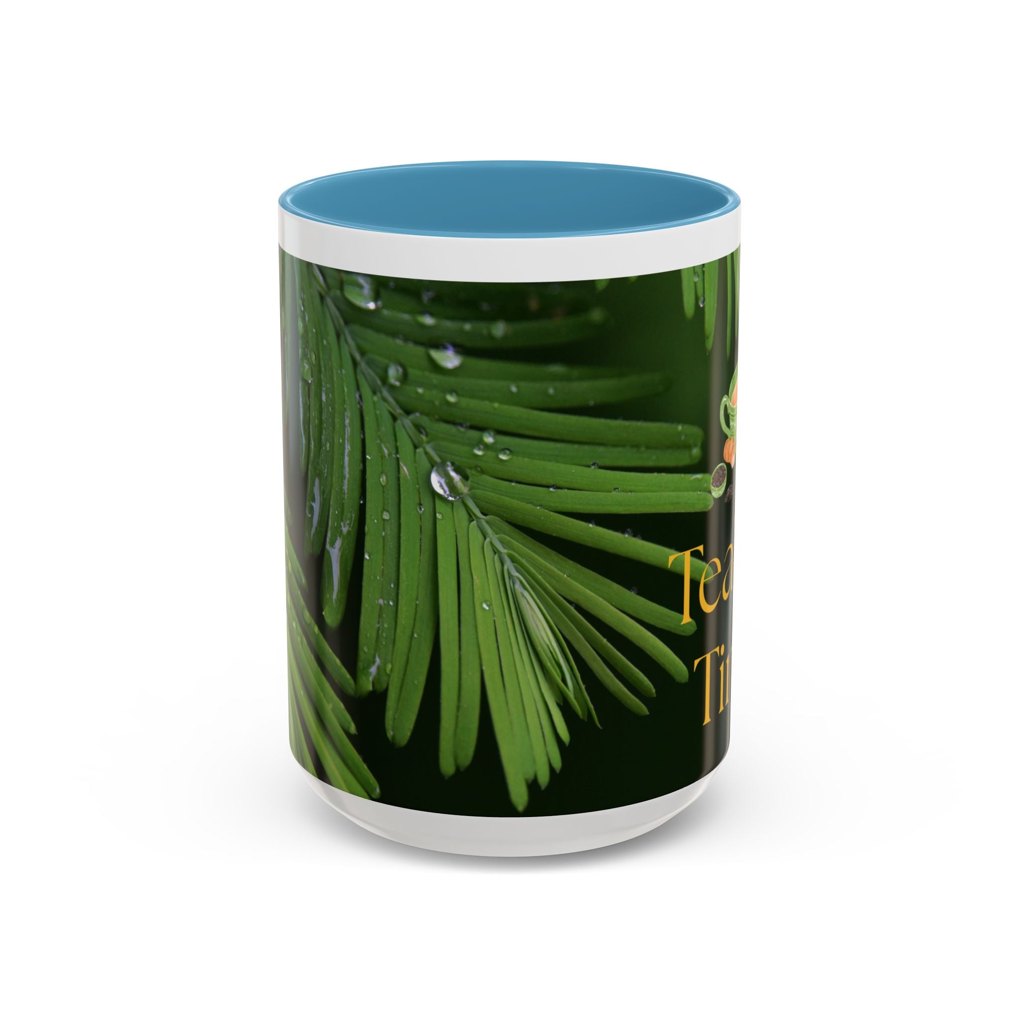 TeaTox Time Accent Coffee Mug for Relaxation, Gift for Tea Lovers, Cozy Beverage Mug, Eco-Friendly Coffee Cup, Green Tea Enthusiast Gift